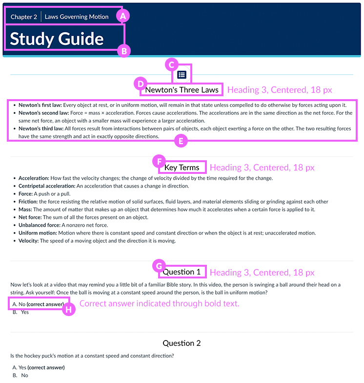 layout mockup in canvas lms
